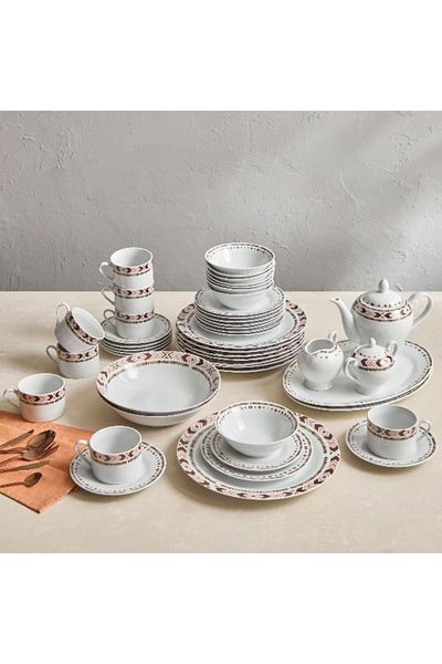 Home Box Ikat 49-Piece Dinner Set