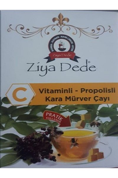 Ziyadede Ziya Dede Black Elderberry Tea with Vitamin C and Propolis 150 Grams