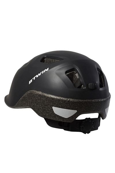 Decathlon خوذة دراجة المدينة من Btwin - أسود - 100