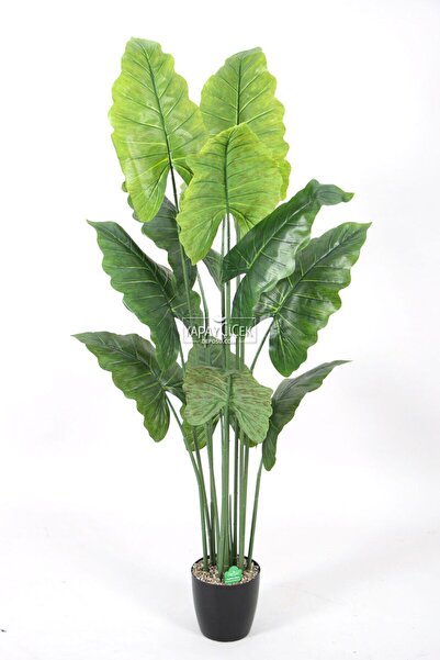 Yapay Çiçek Deposu Yapay Ağaç Alocasia Fil Kulağı Ağacı 165 cm