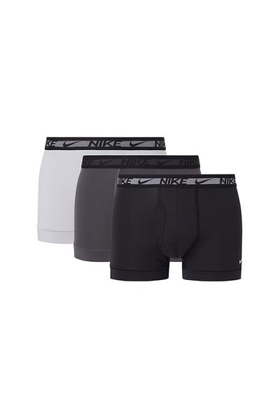 Nike Men's Boxers - Comfortable and Stylish Elastic Design, Grey-Anthracite-Black