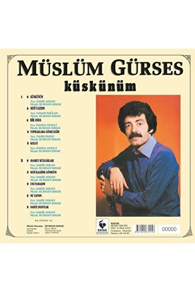 Genel Markalar Müslüm Gürses - Küskünüm Plak