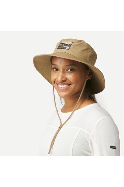 Decathlon Uv Korumalı Outdoor Trekking Şapkası - Kahverengi - Travel 100