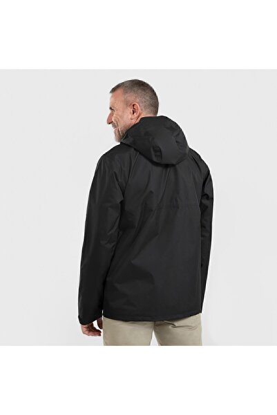 Decathlon Erkek Outdoor Yağmurluk - Siyah - Nh500 Imper