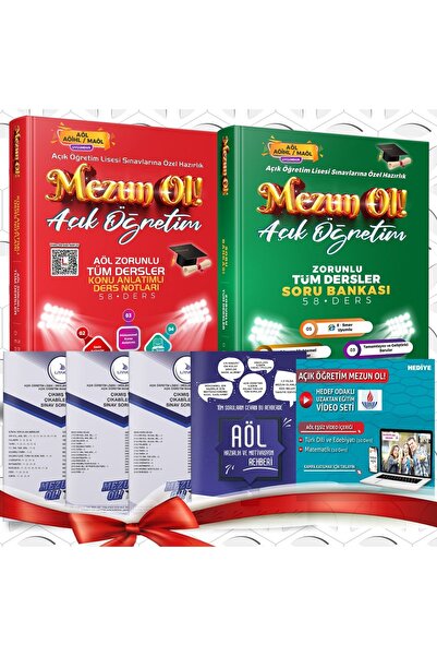 Liyakat Yayınları 6’lı Efsane AÖL Sınav Seti - Zorunlu Tüm Dersler - Açık Öğr...