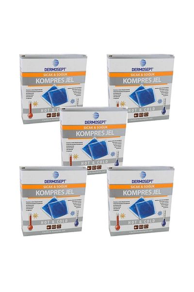 DERMOSEPT - Thermogel Hot Cold Compress 13X26 - 5 Pieces