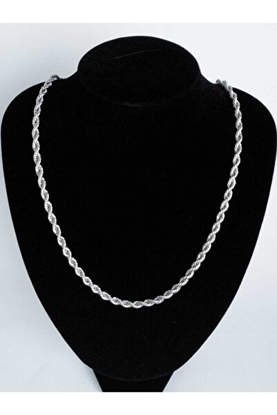 Antique Dolunay Dolunay Aksesuar 316l Paslanmaz Çelik Burgu Zincir Kolye