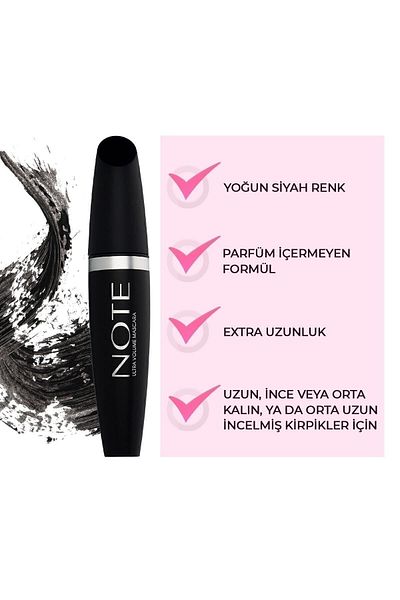 NOTE Ultra Volume Volume and Curling Effect Mascara - Black