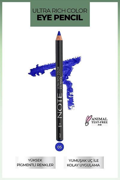 NOTE Ultra Rich Color Eye Pencil 05 Navy - Saks Blue