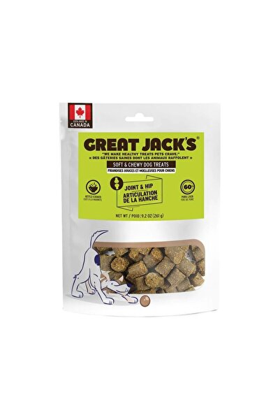 Great Jack's مكافآت خالية من الحبوب للمفاصل والورك للكلاب، 261 جرام