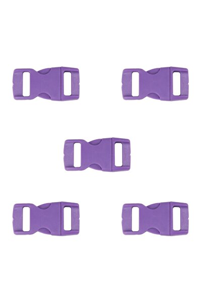 Prestij Boncuk 5 bucăți 30 mm violet-clip din plastic PARACORD - pentru genți, brățări, lesă și bijuterii
