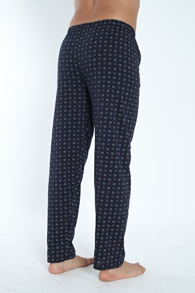 DONEX Чоловічі піжамні штани з принтом з бавовняної тонкої дихаючої тканини