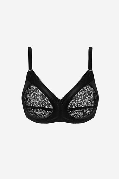 AYYILDIZ 777 Černá podprsenka s liftingem