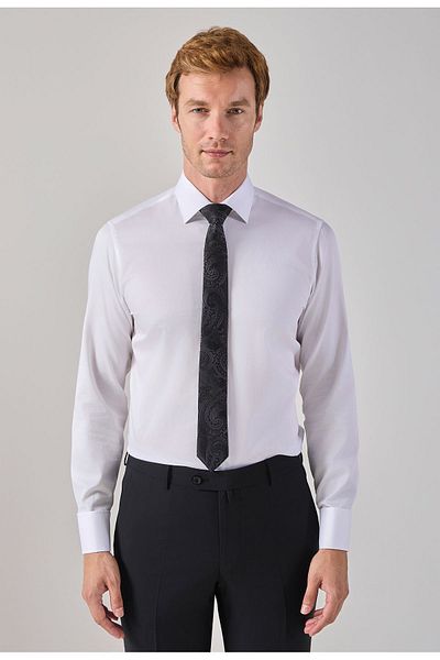 Paşahan Ανδρικό πουκάμισο Comfort Fit - Διπλές μανσέτες