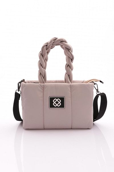 DGN Stone Colored Women's Hand and Shoulder Bag - 11282334435102