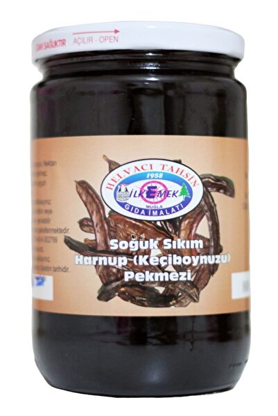 HELVACI TAHSİN Soğuk Sıkım Keçiboynuzu Pekmezi 800 Gr Harnup Pekmezi