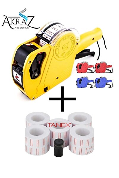 Akraz Art Design FİYAT ETİKET MAKİNESİ+6 ADET YEDEK BEYAZ TANEX ETİKET+1 ADET...