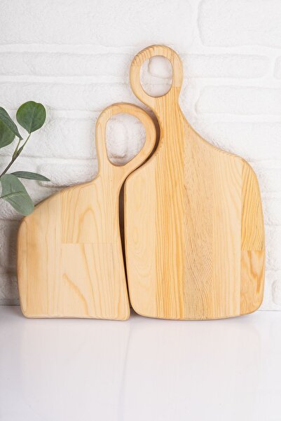 Home لوح تقديم قطع خشبي مكون من قطعتين - حامل عرض