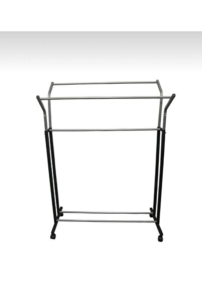 Can Vista Home V Ayarlı Konfeksiyon Kıyafet Askılık Tekerlekli Portatif Eşek ...