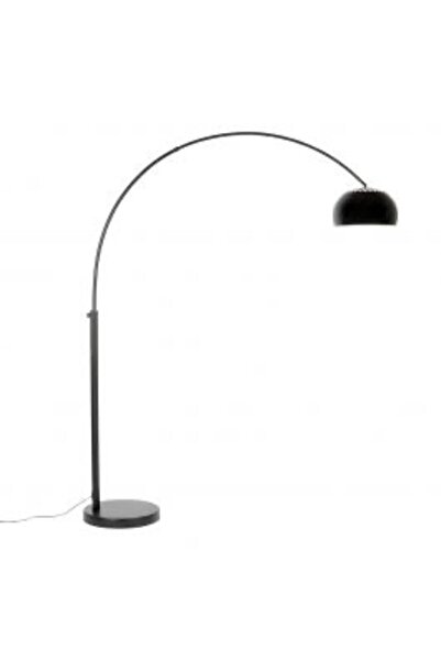 VİSENTE HOME Siyah Deve Boynu Alt Tablası Mermer Başlığı 35cm