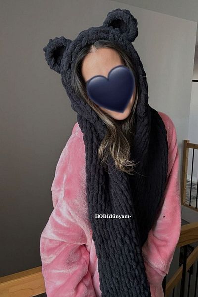 Alize Eșarfă cu beretă balaclava