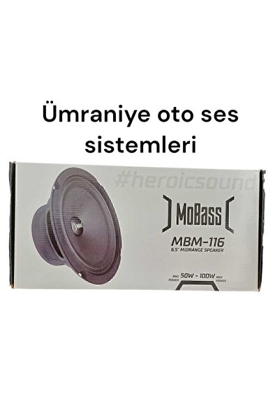 MOBASS Mbm-116 16 Cm Midrange Çift Değer 200 Wat 100 Rms