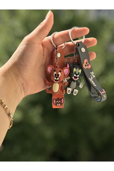AYRİS AKSESUAR Tom and Jerry Keychain
