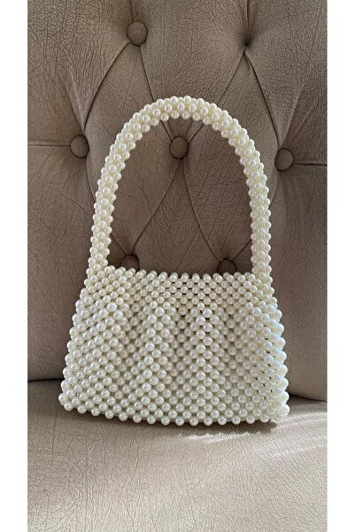 SAMSA Inci Çanta Boncuk Çanta Incili Boncuklu Çanta