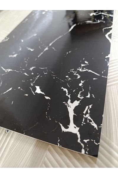 safestore 10 Pieces 30x60 Cm - Marble Patterned Adhesive Ceramic Foam PVC Wall Panel Kitchen and Bathroom