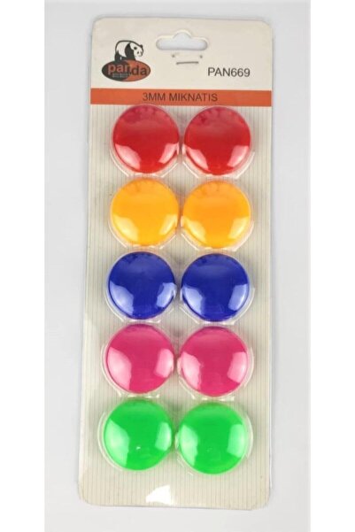 Panda Renkli Büyük Mıknatıs 10 Lu