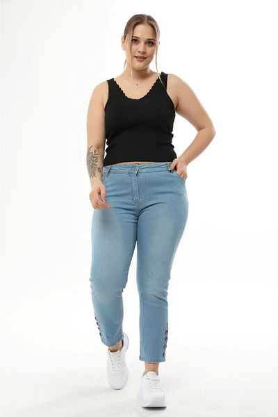 EYLÜL BUTİK Women's Plus Size Trousers