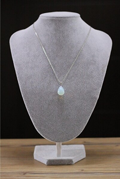 DMA AKSESUAR Moonstone Natural Stone Drop Necklace