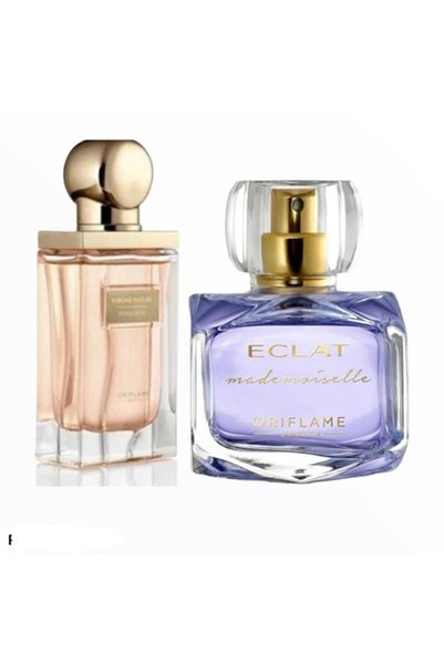 Oriflame Sublime Nature Edt 50 Ml Kadın Parfümü +Eclat Mademoiselle Edt 50 Ml...