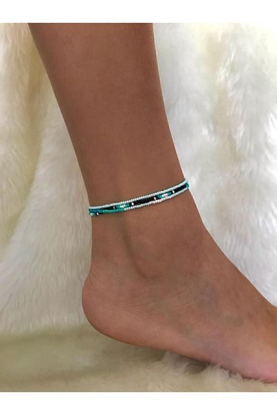 Beykan Anklet Set of 3 Black