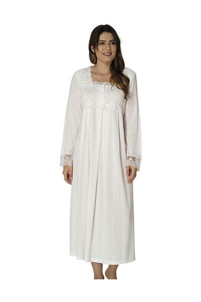 Effort Pijama Effortt Maternity Nursing Nightgown Ecru