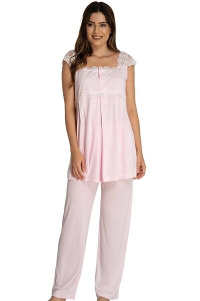 Effortt Effort Γυναικεία ροζ κοντομάνικη πιτζάμες εγκυμοσύνης 2303