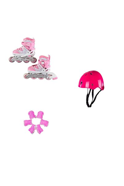 Cici Oyuncak 31,32,33,34 ve 35,36,37,38 Paten 4 Numara Ayarlanabilir Kız Erkek Çocuk Paten Full Koruyucu Set