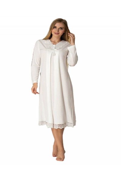Effort Pijama Effortt Ecru Maternity Nightgown 4033