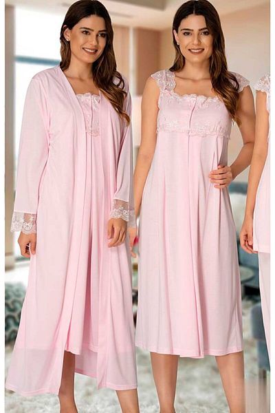 Effortt 2305p Pink Sleeves Lacy Maternity Pregnant Set of 4