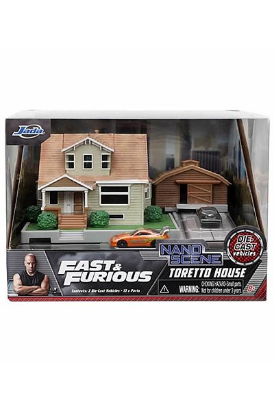 Jada Toys The Fast And The Furious Nano Scene Dom Toretto's House Diorama Set