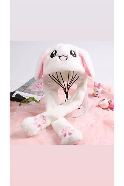 Piraye Hediyelik Eşya Animated Lighted Plush Hat Rabbit