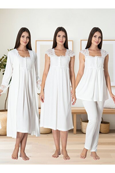 ByLohusa Effortt Ecru Quadruple Maternity Set