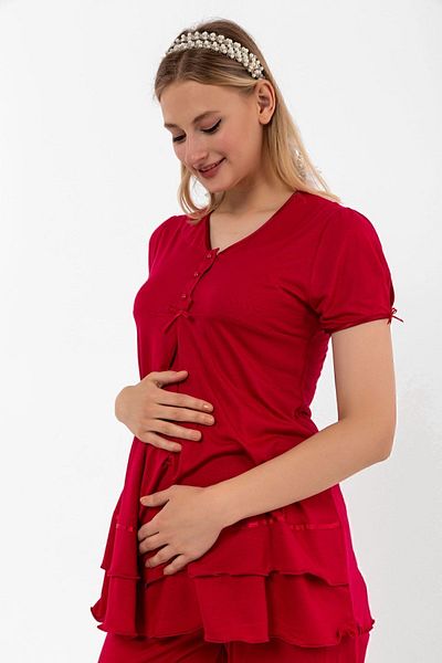 ByLohusa Effortt Cherry Maternity Pajama Set