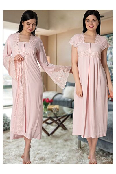 Effortt Γυναικείο ροζ νυχτικό εγκυμοσύνης 5010