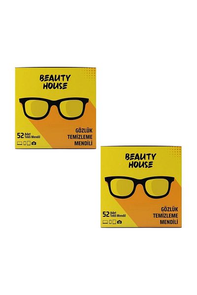 Beauty House 52 X 2 Glasses Cleaning Wipes