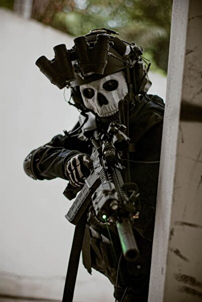 Genel Markalar Call Of Duty Modern Warfare Ghost Maskesi