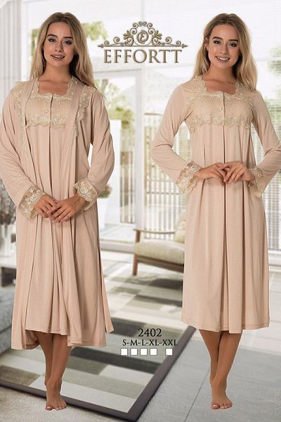 Effort Pijama Σετ Νυχτικό εγκυμοσύνης με ρόμπα
