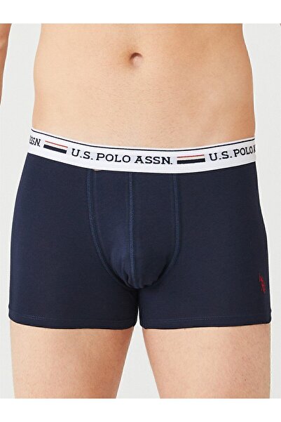 U.S. Polo Assn. BASE. Polo Assn. Men's Red - Gray Melange - Navy Blue 3-Piece Boxer Z8.E.T0.A.4G.R.P31