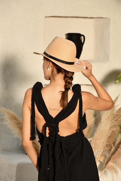 Minimalovist.Co Bohemian Organic Summer Dress Black