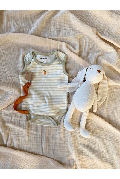 BabyCosy Bunny 3-Piece Sleeveless Snap Body - 100% Organic Cotton